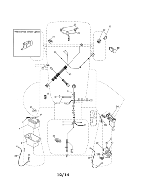 Electrical Diagram and Parts List for 917992311  Craftsman Lawn Tractor