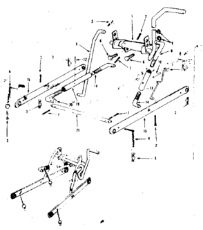 Replacement Parts Diagram and Parts List for 917251781  Craftsman Lawn Tractor