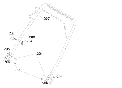 Diagram Diagram and Parts List for CMXGBAM1054538 Type 2019 Craftsman Snow Blower