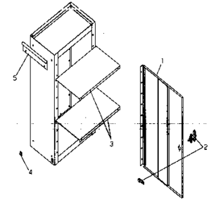 Cabinet Parts Diagram and Parts List for 706619190  Craftsman Tool Stand & Cart