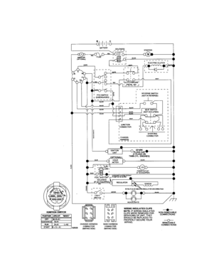 Schematic-tractor Diagram and Parts List for 917276923  Craftsman Lawn Tractor
