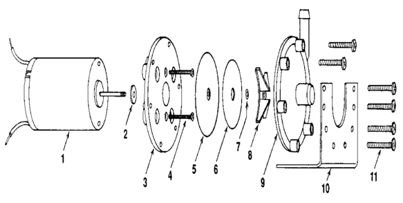 Pump Assembly Diagram and Parts List for 471261360  Craftsman Pressure Washer