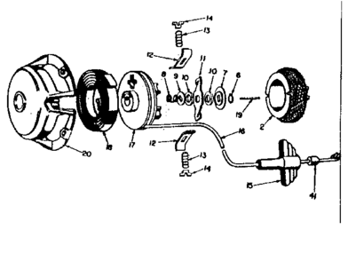 Rewind Starter #590290 Diagram and Parts List for 91760008  Craftsman Chainsaw