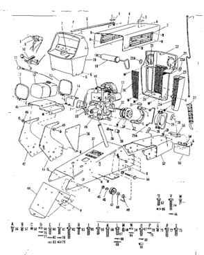 Top Half Diagram and Parts List for 91725510A  Craftsman Lawn Tractor