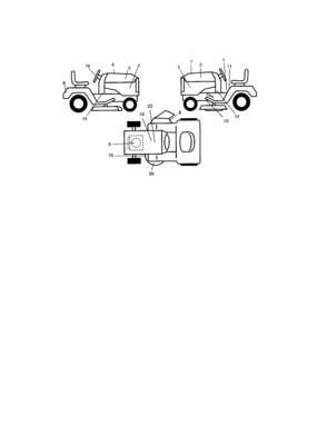 Decals Diagram and Parts List for 917274821  Craftsman Lawn Tractor