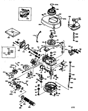 Engine 143.984004 Diagram and Parts List for 143984004  Craftsman Engine