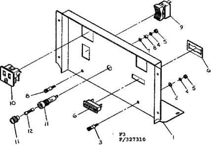 Control Panel Diagram and Parts List for 580327310  Craftsman Engine