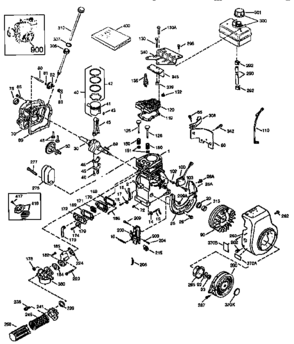 Engine (71/143) 143.973505 Diagram and Parts List for 143973505  Craftsman Engine