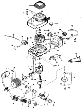 Replacement Parts Diagram and Parts List for 200701031  Craftsman Engine
