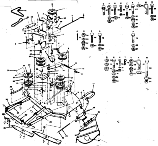 Mower Diagram and Parts List for 917252654  Craftsman Lawn Tractor