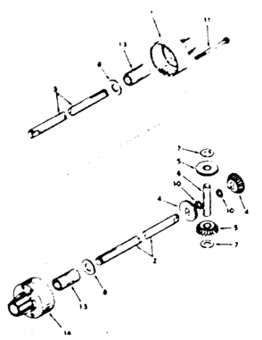 Replacement Parts Diagram and Parts List for 143100-029A  Craftsman Lawn Tractor