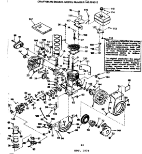 Part Location Diagram of 34609 Tecumseh Elbow, Air cleaner