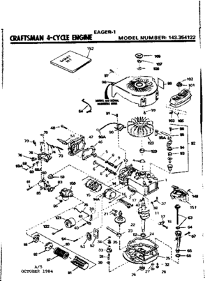 Part Location Diagram of 35179B Tecumseh Mounting Flange (Incl. 72, 75, & 80)