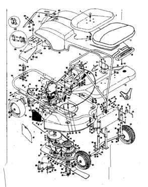 Replacement Parts Diagram and Parts List for 1318150  Craftsman Engine