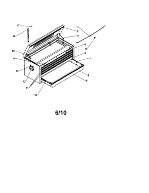 Part Location Diagram of M15524A1 Craftsman Cover clip