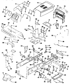 Part Location Diagram of 154913 Craftsman Suspension Bracket