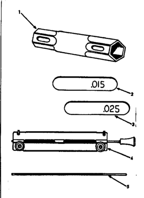 Part Location Diagram of 1338R Craftsman Gap gauge