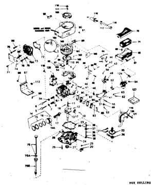 Part Location Diagram of 35204 Tecumseh Hub & Screen Assembly., Starter