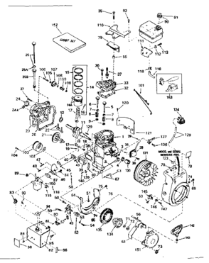 Solid State Ignition Diagram and Parts List for 143754102  Craftsman Engine