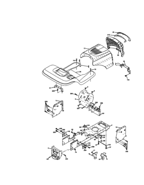 Chassis And Enclosures Diagram and Parts List for 917273402  Craftsman Lawn Tractor