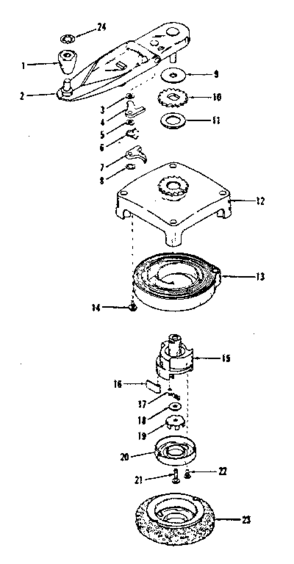 Self Starter No. 29295 Diagram and Parts List for 14341301  Craftsman Engine