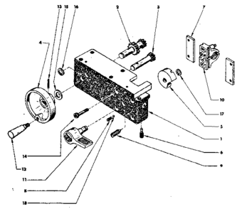 Part Location Diagram of B2B-011-000 Craftsman Half nut