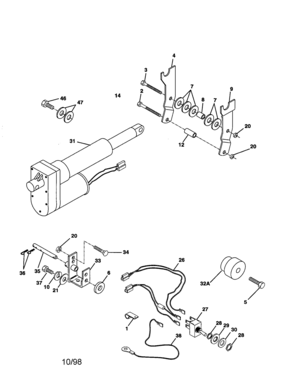 Gear Drive, Horizontal Engine Diagram and Parts List for 917242441  Craftsman Lawn Tractor