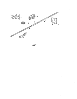 Rail Assembly Diagram and Parts List for 13953920D  Craftsman Garage Door Opener