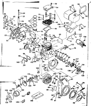 Part Location Diagram of 32817 Craftsman Lawn & garden equipment engine starter motor