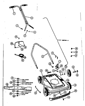 Replacement Parts Diagram and Parts List for 13181188  Craftsman Lawn Mower