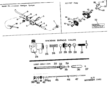 Replacement Parts Diagram and Parts List for 471462450  Craftsman Pressure Washer