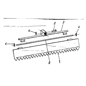 32" Leveling/Grading Rake Diagram and Parts List for CULTIVATINGSHIELDS-29091  Craftsman Tiller