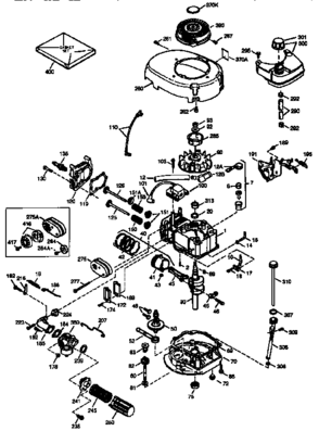 4-cycle Engine 71/143 143.964012 Diagram and Parts List for 143964012  Craftsman Engine