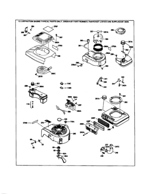 Blower-housing/engine Shroud Diagram and Parts List for 1430966010  Craftsman Engine