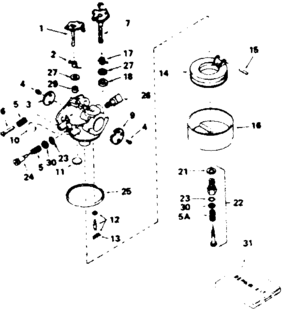 Part Location Diagram of 632413A Tecumseh 
