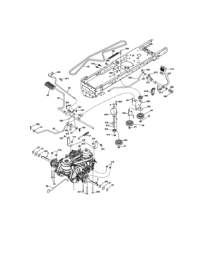 Ground Drive Diagram and Parts List for 917273980  Craftsman Lawn Tractor