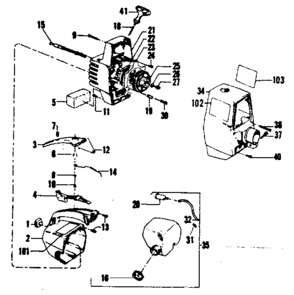 Part Location Diagram of 27371 Craftsman Auger Assembly