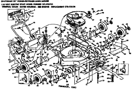 Part Location Diagram of 82044 Craftsman Model plate