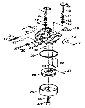 Replacement Parts Diagram and Parts List for 143632600  Craftsman Lawn Mower
