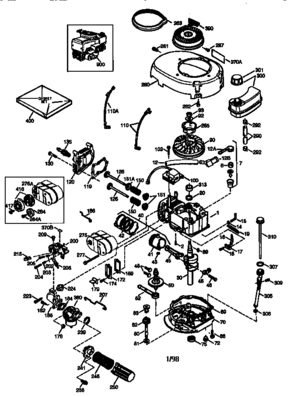 Engine 143.983804 Diagram and Parts List for 143983804  Craftsman Engine