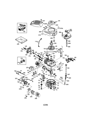 Engine Diagram and Parts List for 143016722  Craftsman Engine