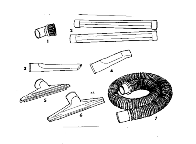 2-1/2" Diameter Plastic Accessories Diagram and Parts List for 113179041  Craftsman Filters & Accessories