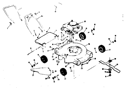 Unit Parts Diagram and Parts List for 13190202  Craftsman Lawn Mower