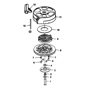 4-Cycle Engine >> Starter 590637 (71/143) Diagram and Parts List for 917374510 1980'S MODEL Craftsman Lawn Mower