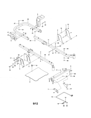 Frame Diagram and Parts List for 917289820  Craftsman Engine