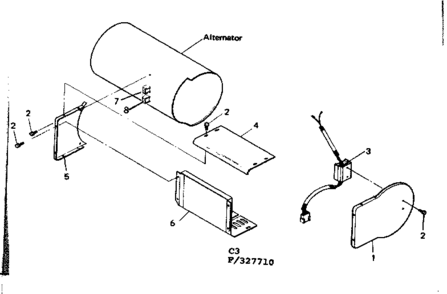 Sheet Metal & Regulator Diagram and Parts List for 580327710  Craftsman Engine