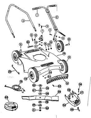 Replacement Parts Diagram and Parts List for 13181291  Craftsman Lawn Mower