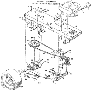 Part Location Diagram of 21651 Generac Enclosure, Engine Door