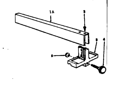 Fence Assembly, Rip Diagram and Parts List for 11324130  Craftsman Power Motor