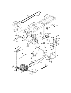 Ground Drive Diagram and Parts List for 917273645  Craftsman Lawn Tractor
